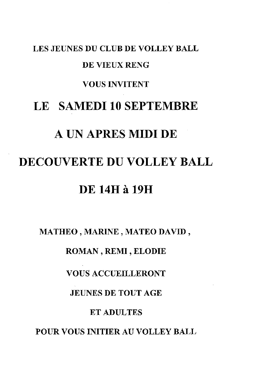 INFO VOLLEY